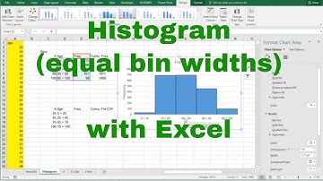 Excel - Simple Histogram with equal bin widths