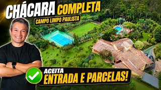 A CHÁCARA MAIS COMPLETA DA REGIÃO, ACEITA ENTRADA E PARCELAMENTO DIRETO!