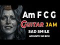 Am F C G Backing Track | 80 BPM | A Minor Jam Track | Acoustic Pop Guitar Practice