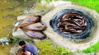 Restore the old Tires to build hole fish trap\/Underground fishing.