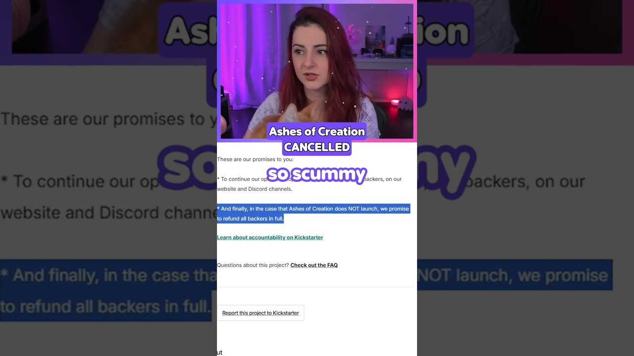 Ashes of Creation is CANCELED