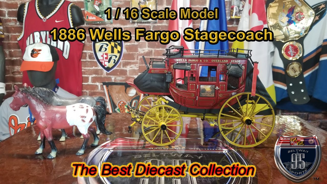 My 1/16 Scale Model 1886 Franklin Mint Wells Fargo Stagecoach