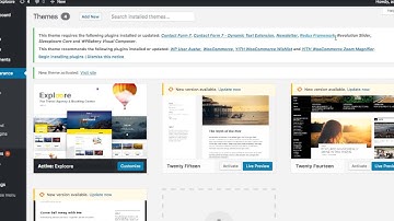 Exploore WordPress Theme - Tutorial Part 1 - Theme Installation