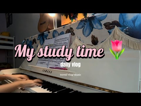 Daily Vlog#2 🌸 || My study time || PNKHANNN - YouTube