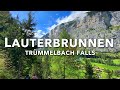 Lauterbrunnen Switzerland 4k🇨🇭 Europe's Largest Glacier Water Falls - Do this in the Swiss Alps!