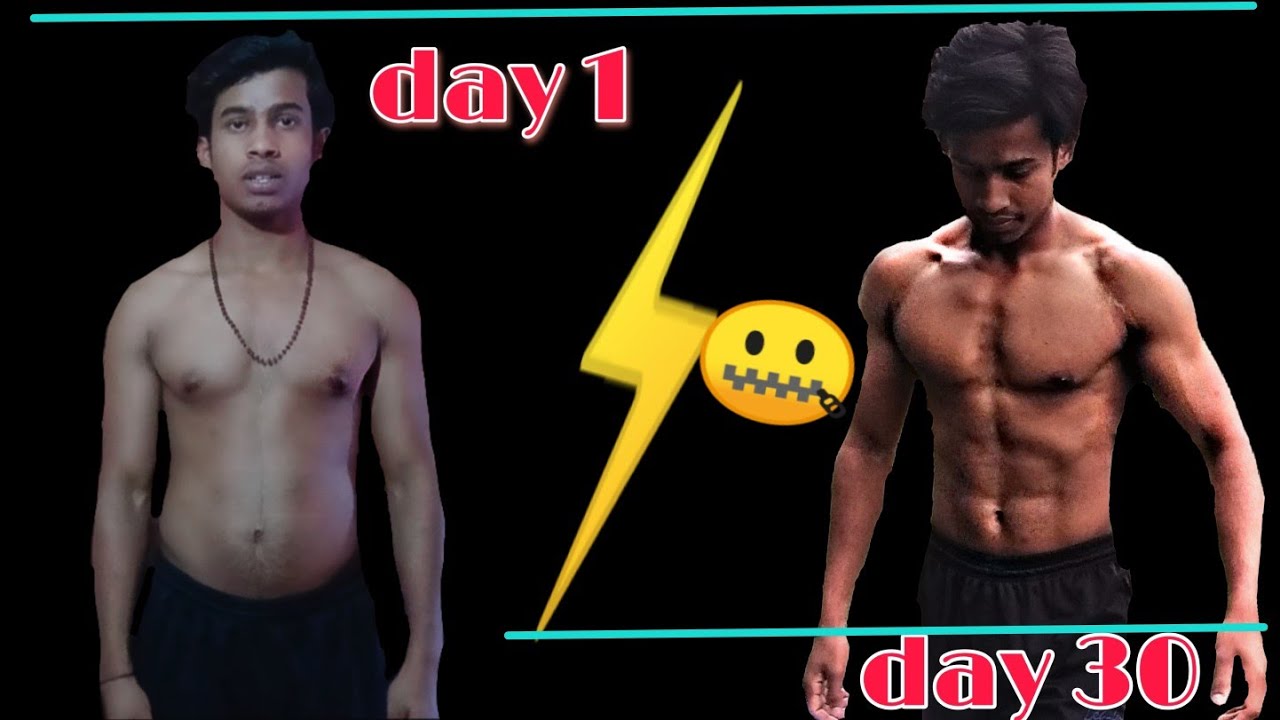 30 days 200 pishups transformation at home2020 body transformation // fitness