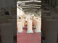 Round Travertine Plinth #travertine #travertineplinth #roundplinth #beigetravertine #decorplinth