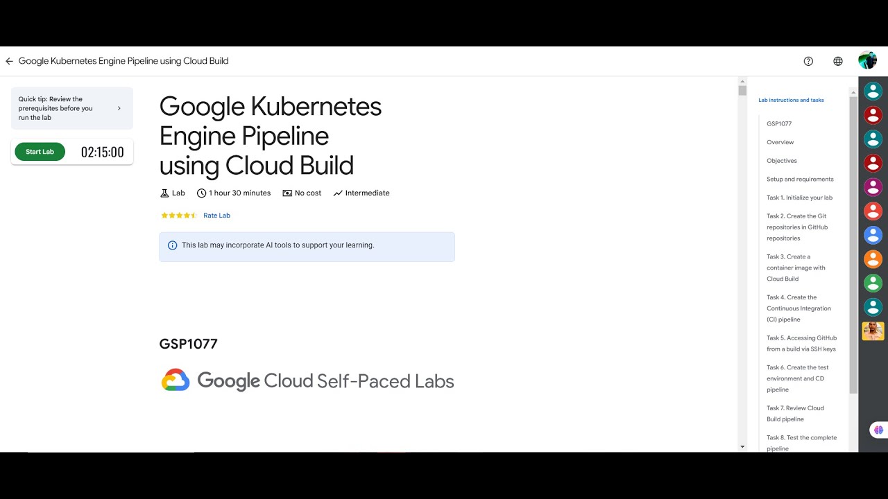 Google Kubernetes Engine Pipeline using Cloud Build #qwiklabs #GSP1077 ...