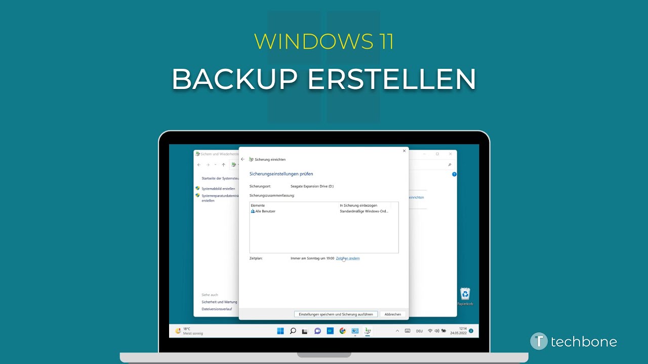 Backup oder Systemabbild erstellen [Windows 11] - YouTube