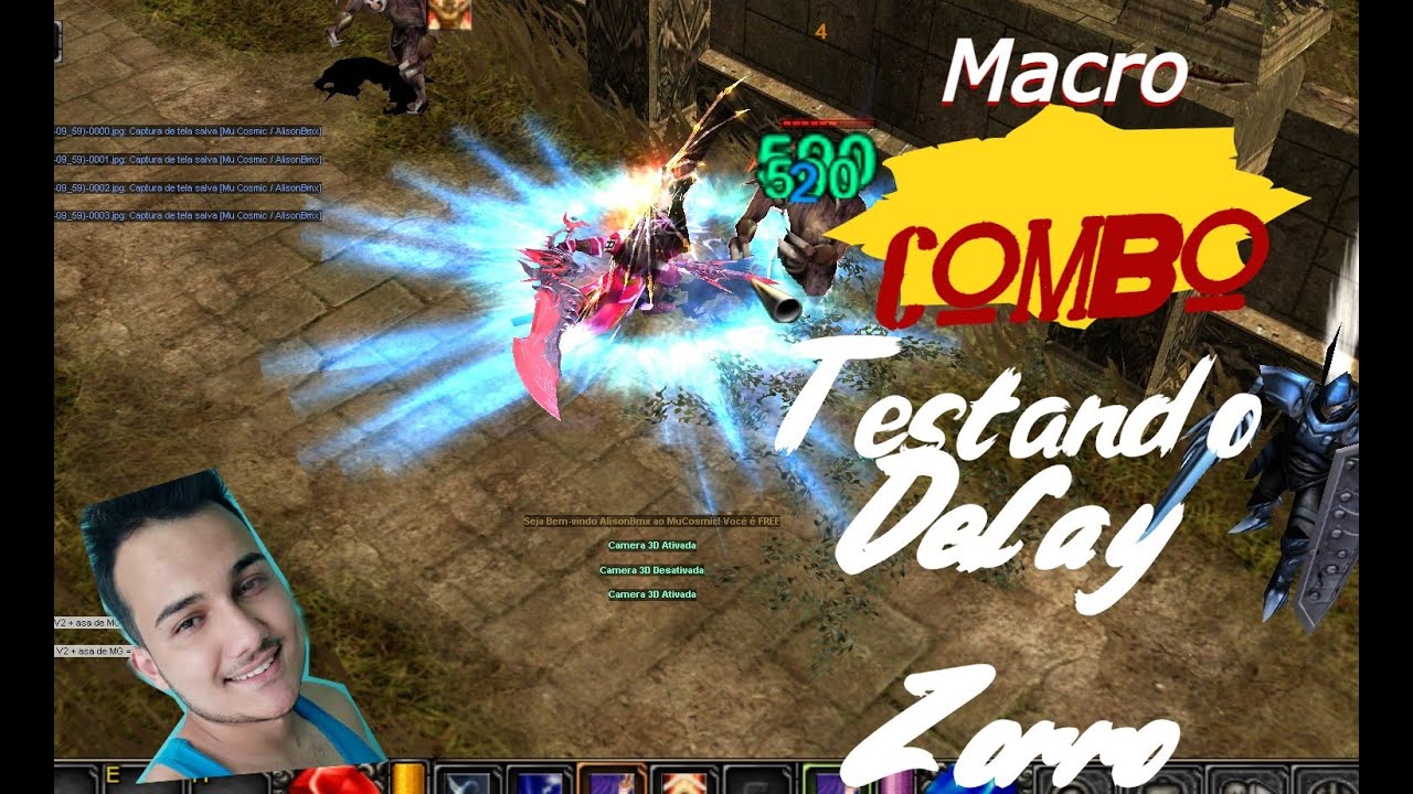 MuOnline Macro Combo Testando Delay Zorro MuCosmic