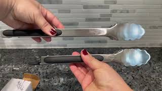 Review Hotec Stainless Steel Kitchen Tongs