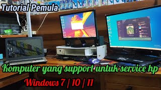 cara memilih komputer untuk service hp pemula