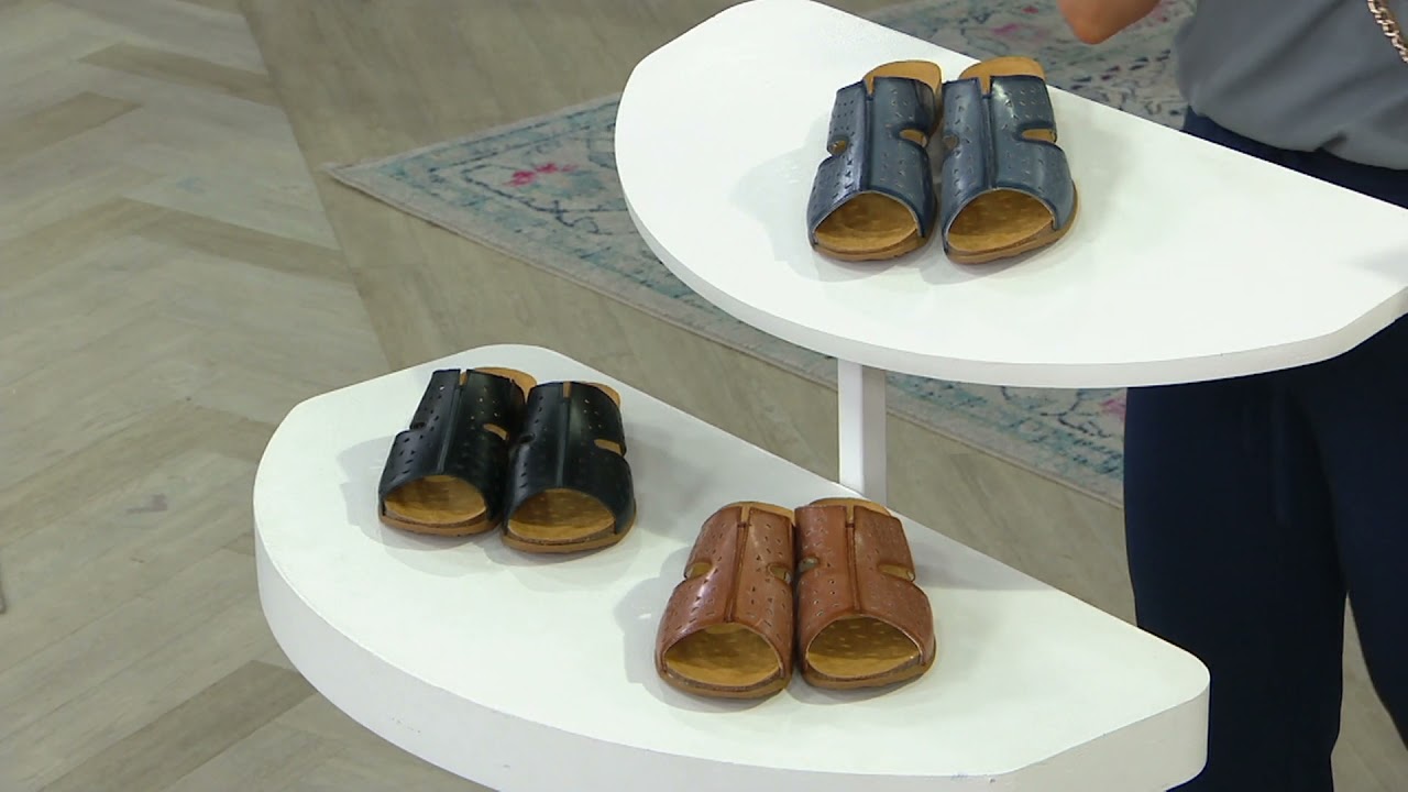 Propet Leather Slide Sandals - Fionna on QVC