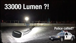 Midnight Ice Hockey - 33000 Lumen Imalent Arena Light - Cops Called?