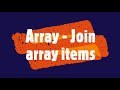 PYTHON - Array - Join array items #viral #videos #viralvideo #array #arrays #arrayinpython