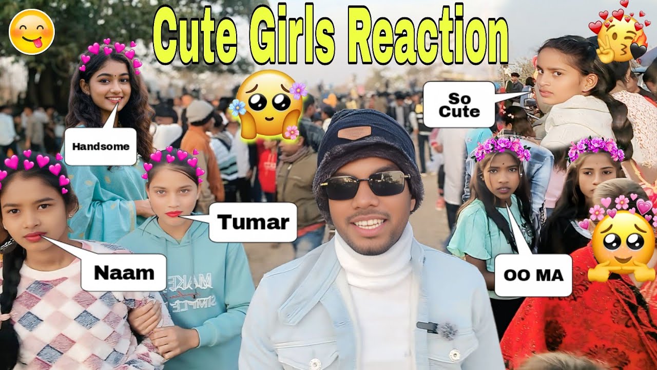 Cute Girls Reaction ☺️ || Gopalpur Mela 🥰