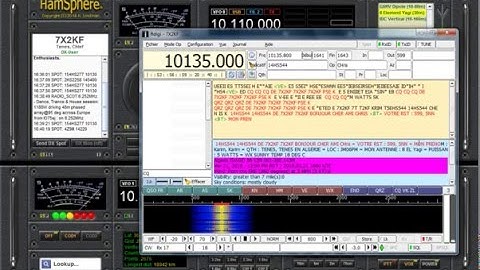 QSO in CW using FLDIGI on Hamsphere 4.0