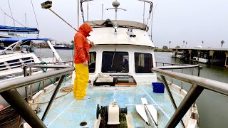 The beginning of our $100,000 Refit on our $100 Boat