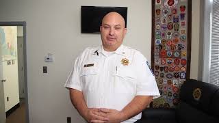 Assistant Chief Shinn, introduces upcoming safety tip videos