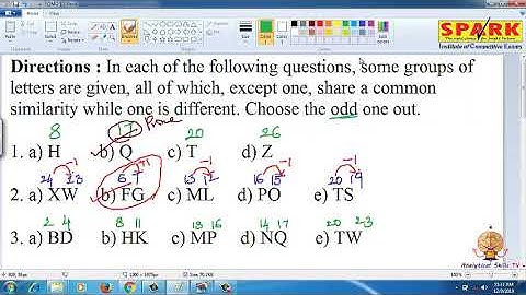 Odd man out ||Questions 1 || Spark Institute  Easy Arithmetic||  Krishna Sir