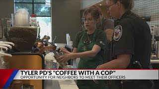 Tyler PD held a meet, greet event at Starbucks