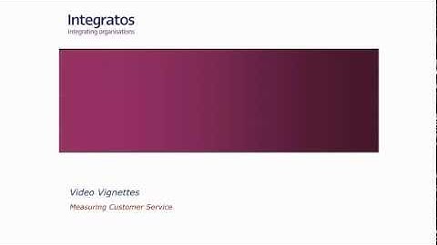 Measuring Customer Service - Integratos Knowledge
