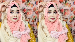 Requested my favourite summer friendly party hijab style || summer hijab style || arohi islam j screenshot 5