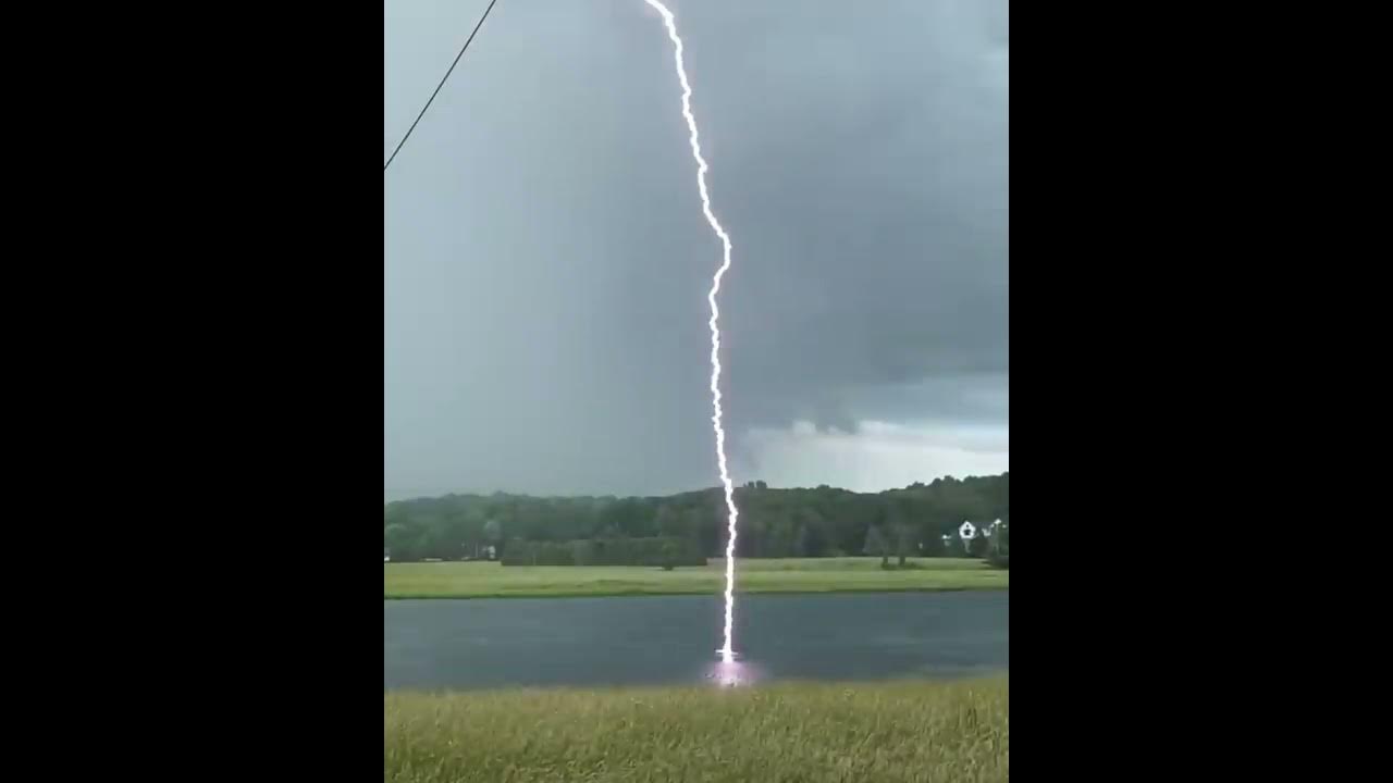 Lightning Strikes water