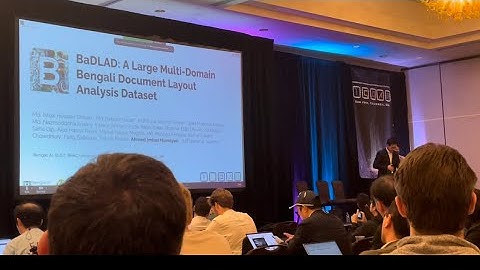 BADLAD presentation ICDAR 2023 San Jose