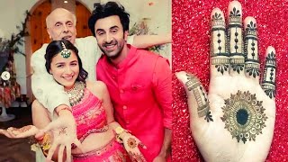 Alia Bhatt Wedding Mehndi Design||