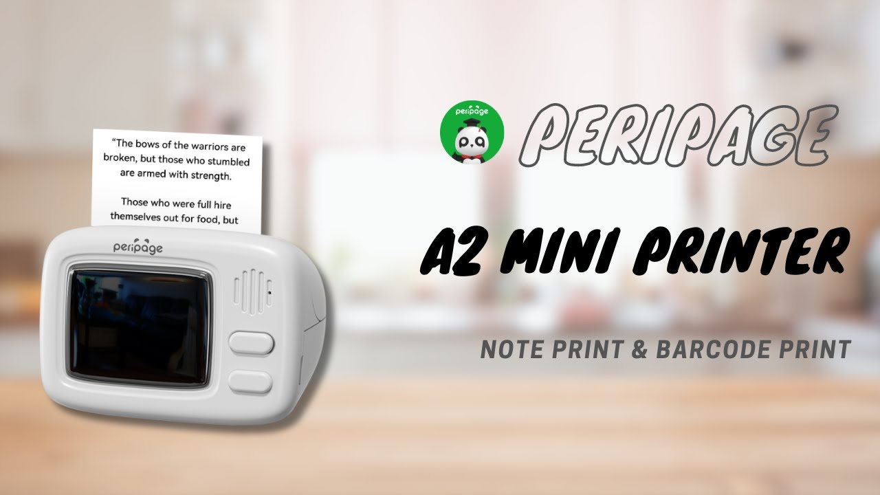 PeriPage Mini Printer A2 Paying Homage to Tradition YouTube