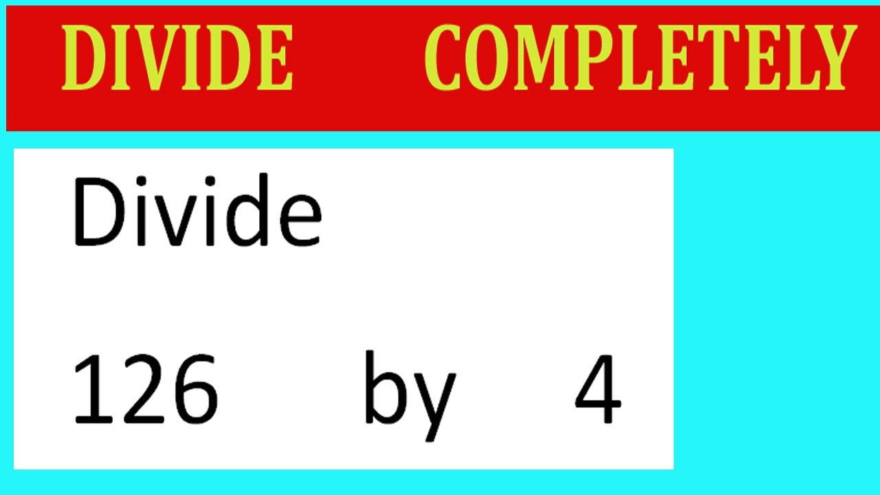 17 Divided By 126 17 Divided By 126
