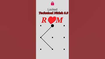 R♥️M Name Bala Pattern lock 🔒🔐 || #pattern #trending #song #video #hindi #love