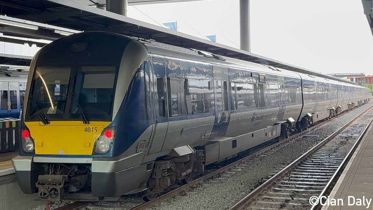 Trains at Belfast Grand Central (25/6/25)