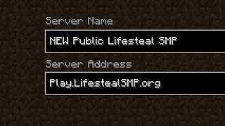 The Public Lifesteal SMP (everyone can join!)