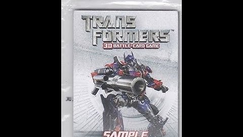 Opening the Transformers 3D Battle Card Game Sample Pack