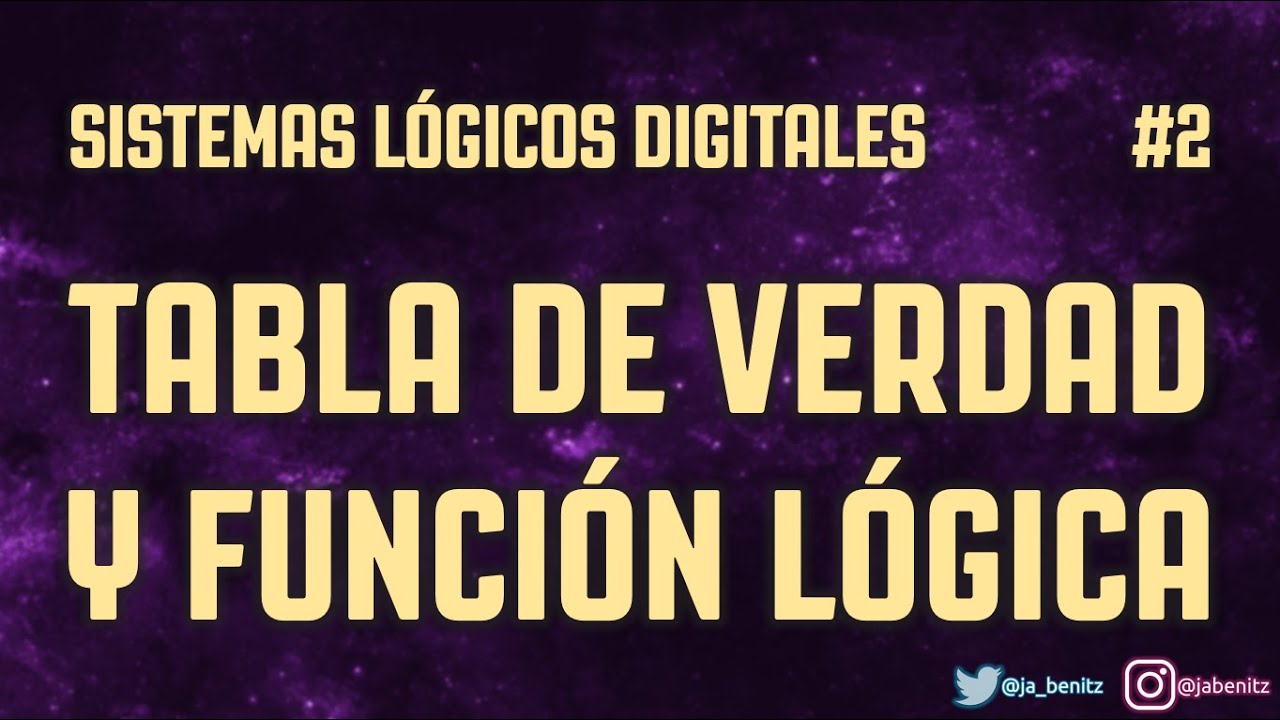 TABLA DE VERDAD Y FUNCIÓN LÓGICA A PARTIR DE UN CIRCUITO (2ª PARTE