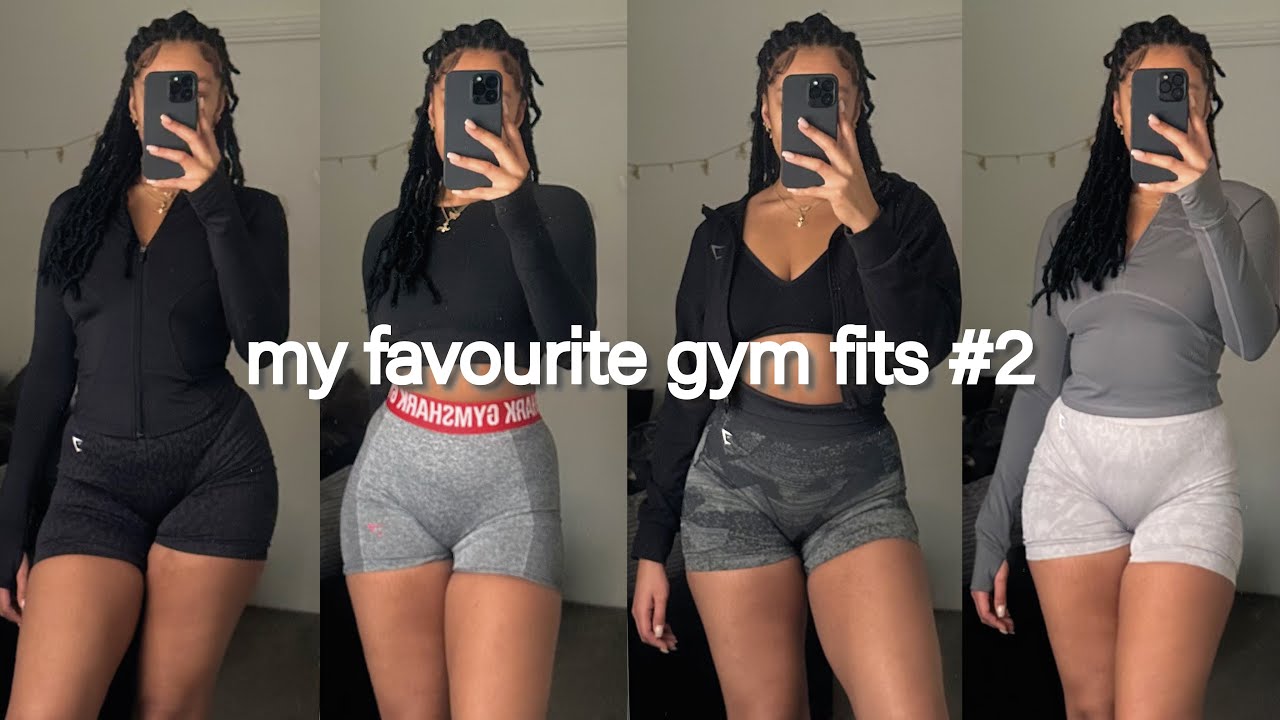 my favourite everyday gym fits #2  shein, gym shark, bo+tee &  