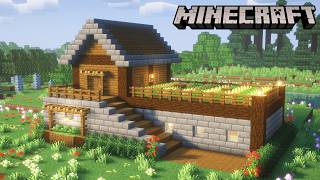 【Minecraft】如何建造簡易生存木屋（我的世界）