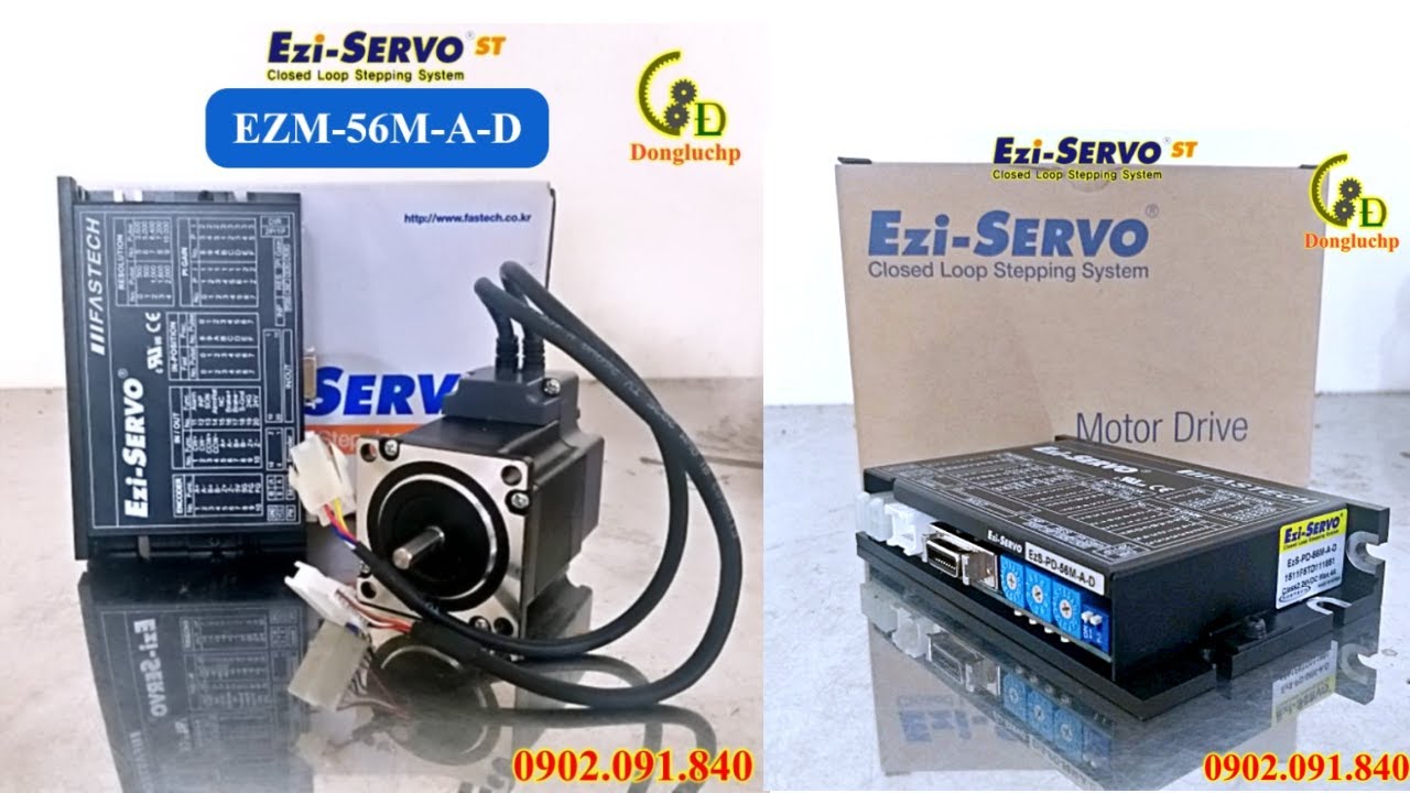 Ezi Servo Motor Driver + Motor (EZSPD56MAD + EZM56MAD) YouTube