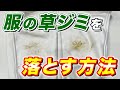 【落ちすぎ注意】服についたガンコな草ジミを残さず落とす激落ちシミ抜き洗濯術！