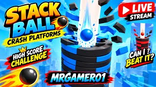 Stack Ball Crash Platform 🔴 LIVE Gameplay | Crazy Ball Drop & Smash Challenge | Mrgamer01 screenshot 1