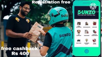 DUNZO FREE DELIVERY ONLINE SHOPPING APP FIRST TIME LOGIN FREE CASH BACK RS 400 DUNZO APP