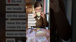 Etiquette: How to drink tea in a Western setting?