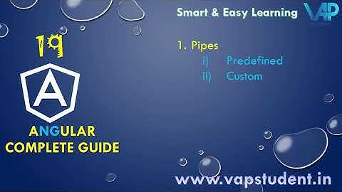 19. Pipes - Custom Pipes | Angular (Tamil)