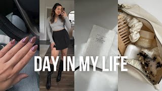 spend a relaxing day with me! self care, working out, facial, new nails, new fall clothes