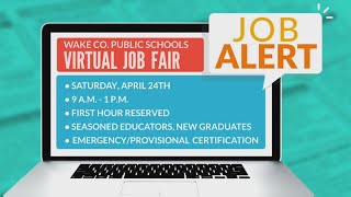CBS 17 Job Alert - Wake County Public Schools Virtual Job Fair