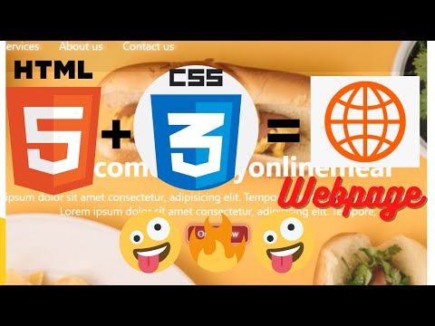 Food delivery webpage | Webpage made with HTML and CSS