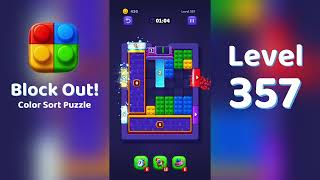 Block Out Level 357 Walkthrough 🧩 | All Levels Solution | Mini Boss