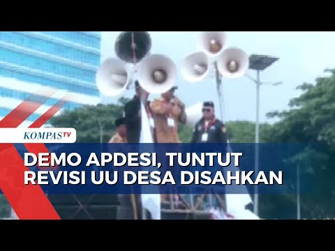 APDESI Demo Tuntut Revisi UU Desa Disahkan, Rekayasa Lalu Lintas DIterapkan